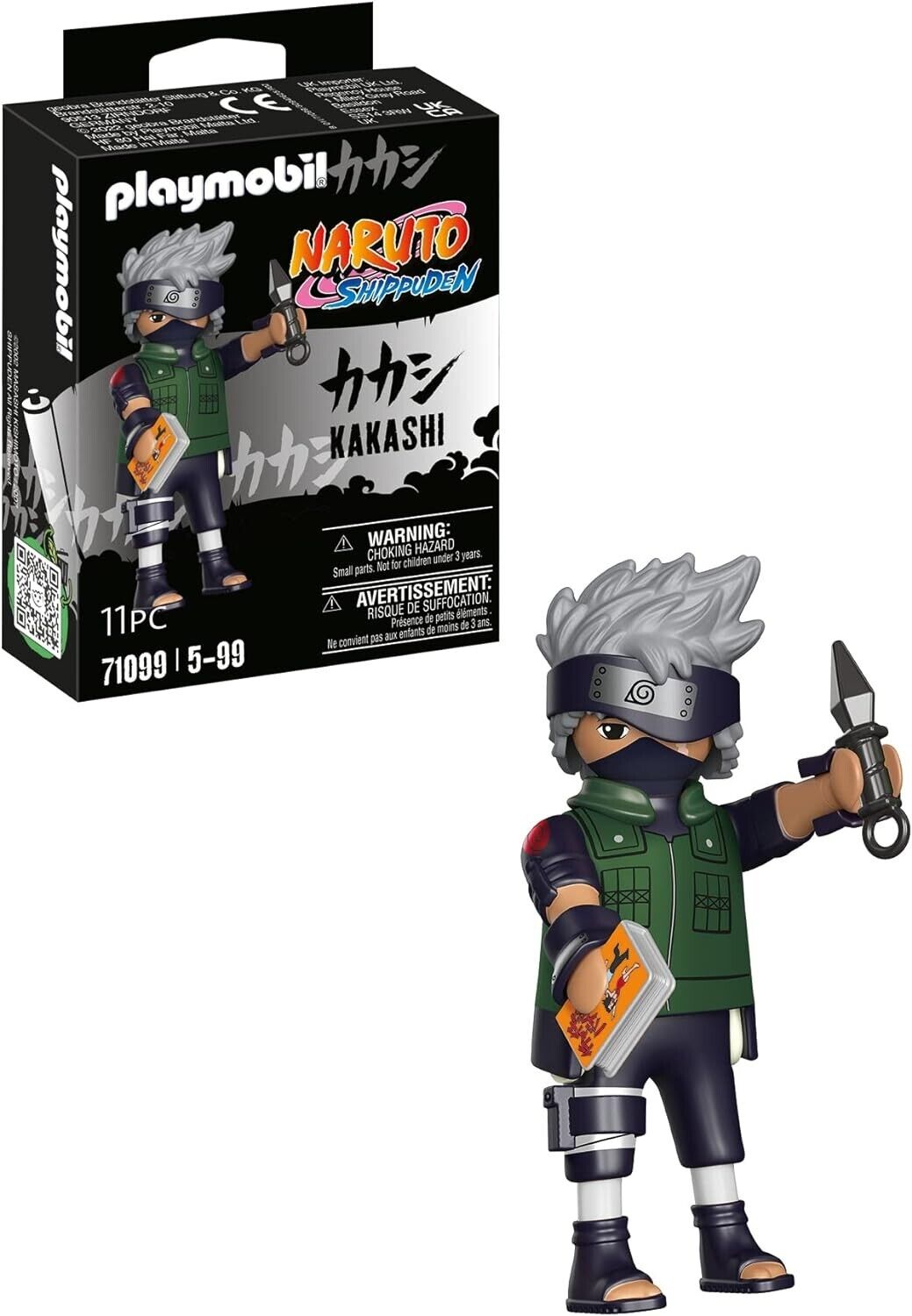 PLAYMOBIL NARUTO SHIPPUDEN KAKASHI 71099 5-99 KNIFE BOOK FIGURE TOY MOVIE SERIES
