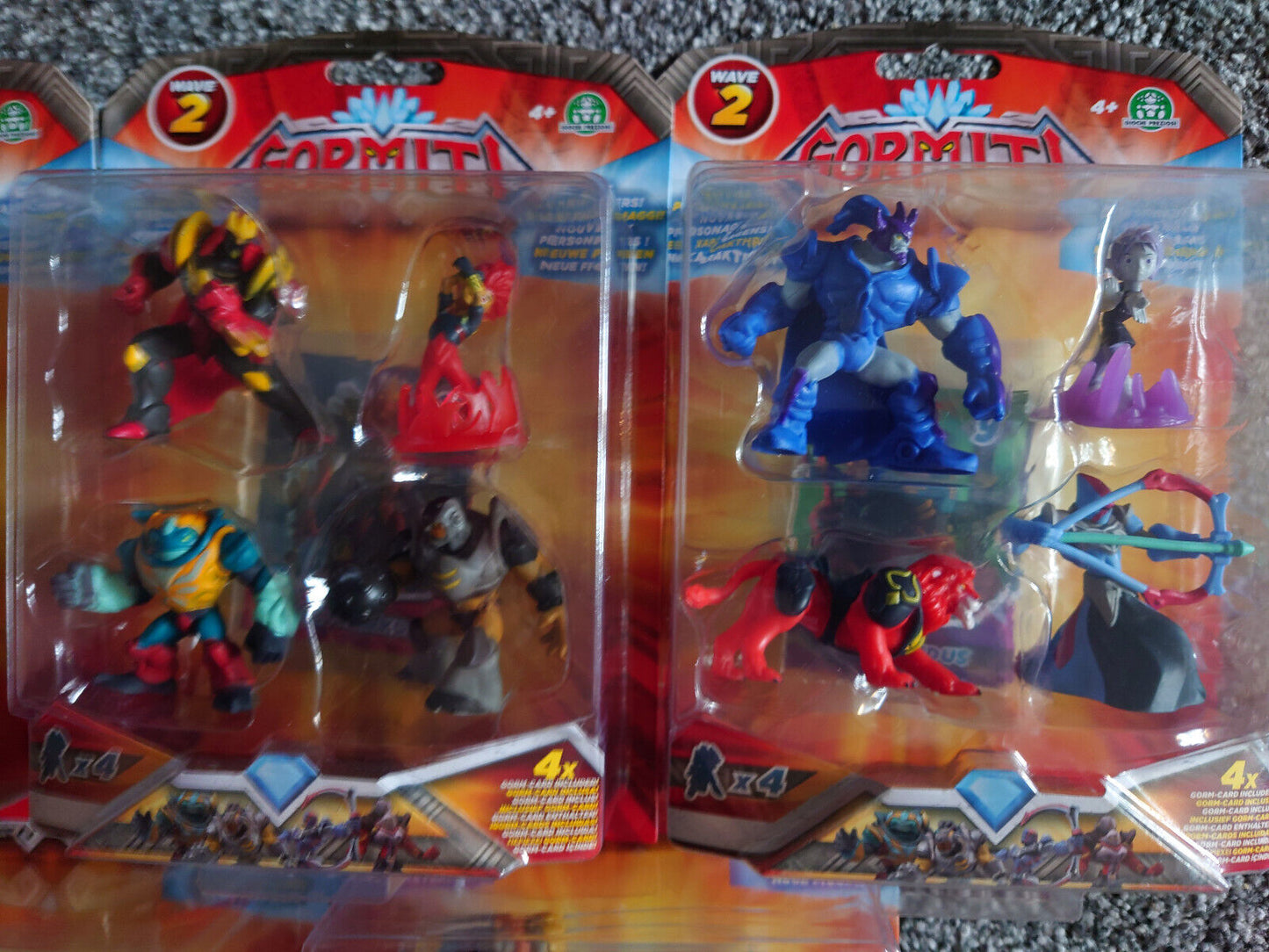 Gormiti Deluxe Articulated Mini 4" Action Figures - 4 Pack CHOOSE YOUR SET