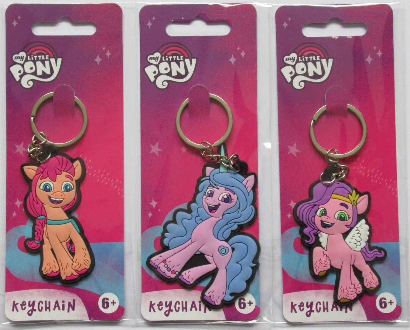 My Little Pony MLP Official Keyring Keychains petals moonbow netflix disney