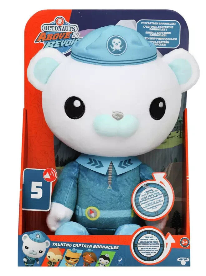 Octonauts Talking Captain Barnacles Interactive Soft Cuddly 13" Plush