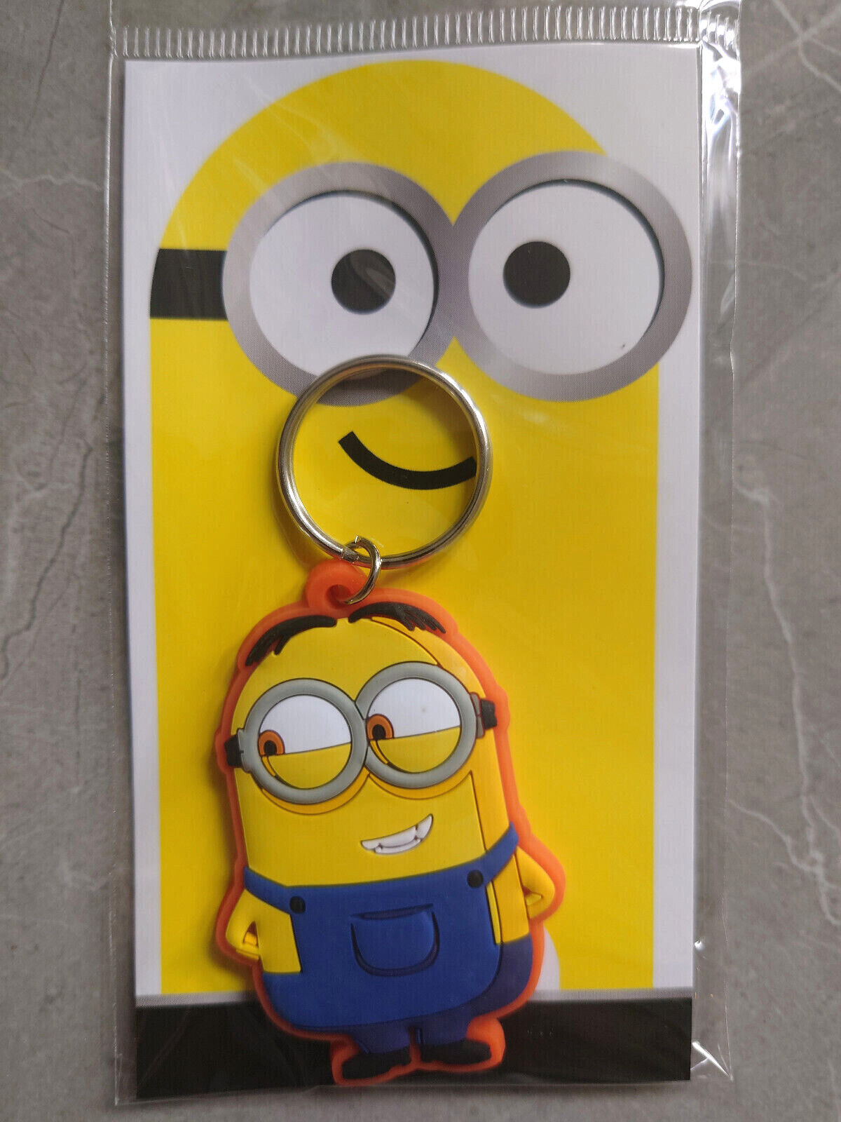 MINIONS 2D Chibi Rubber Keyrings Choose from list New Sealed BOB DAVE GRU STU