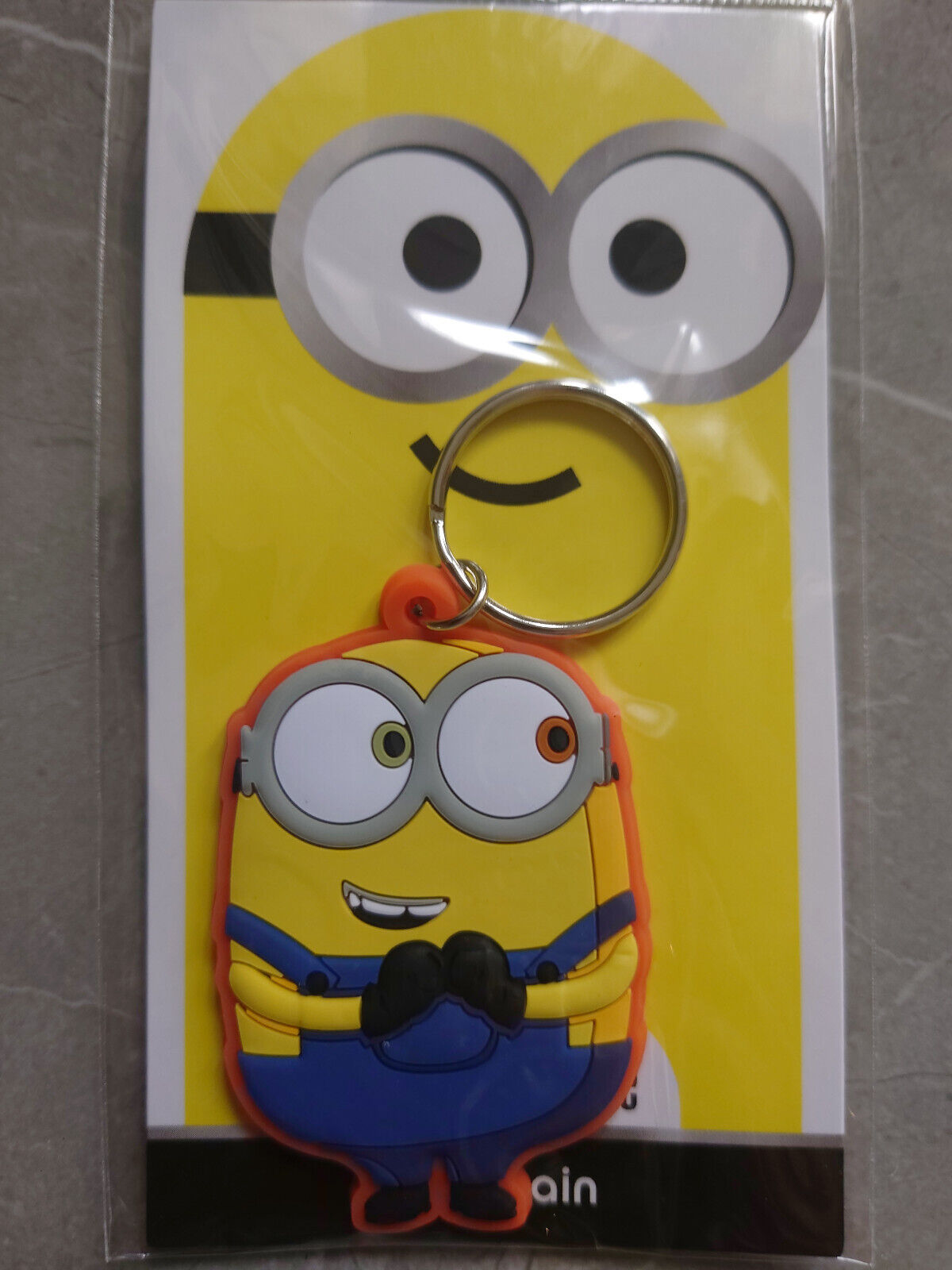 MINIONS 2D Chibi Rubber Keyrings Choose from list New Sealed BOB DAVE GRU STU