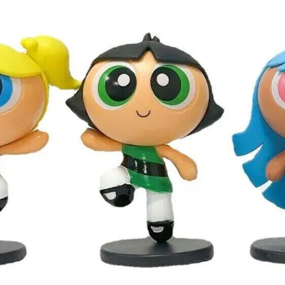 The Powerpuff Girls Action Figures Set For Kids Home Decor Gifts CAKE TOPPER TOY
