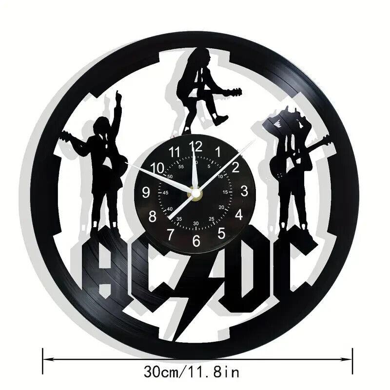 Vinyl ACDC Record Wall Art Clock Band british rock 12 Inch LP collectible ROCK 2