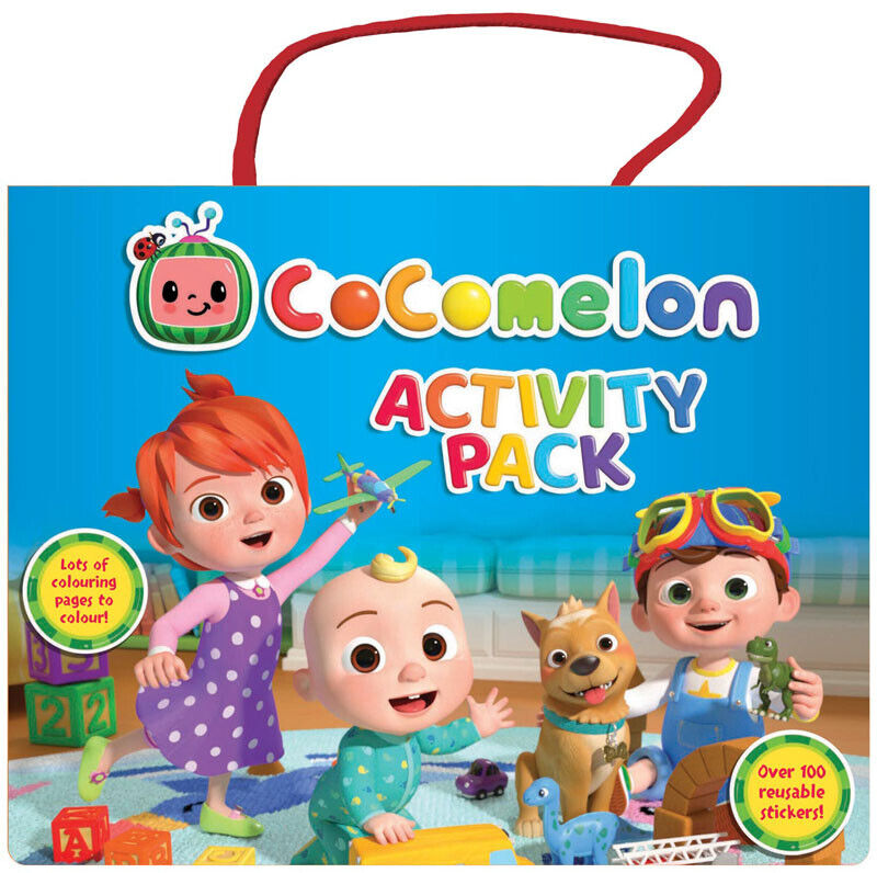 CoComelon Activity Pack with 3 Books and 100+ Stickers Colouring HOURS OF FUN