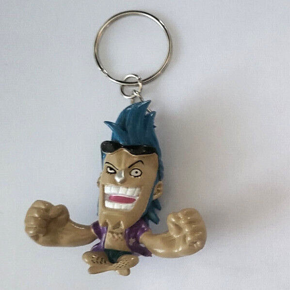 Anime One Piece LUFFY PVC Keyring Keychain Figure Model Pendant 🇬🇧 WANTED