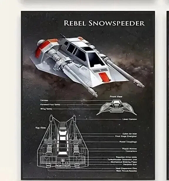 Star WARS Canvas Wall Art Movie Poster Print DISNEY DEATH STAR FALCON DESTROYER