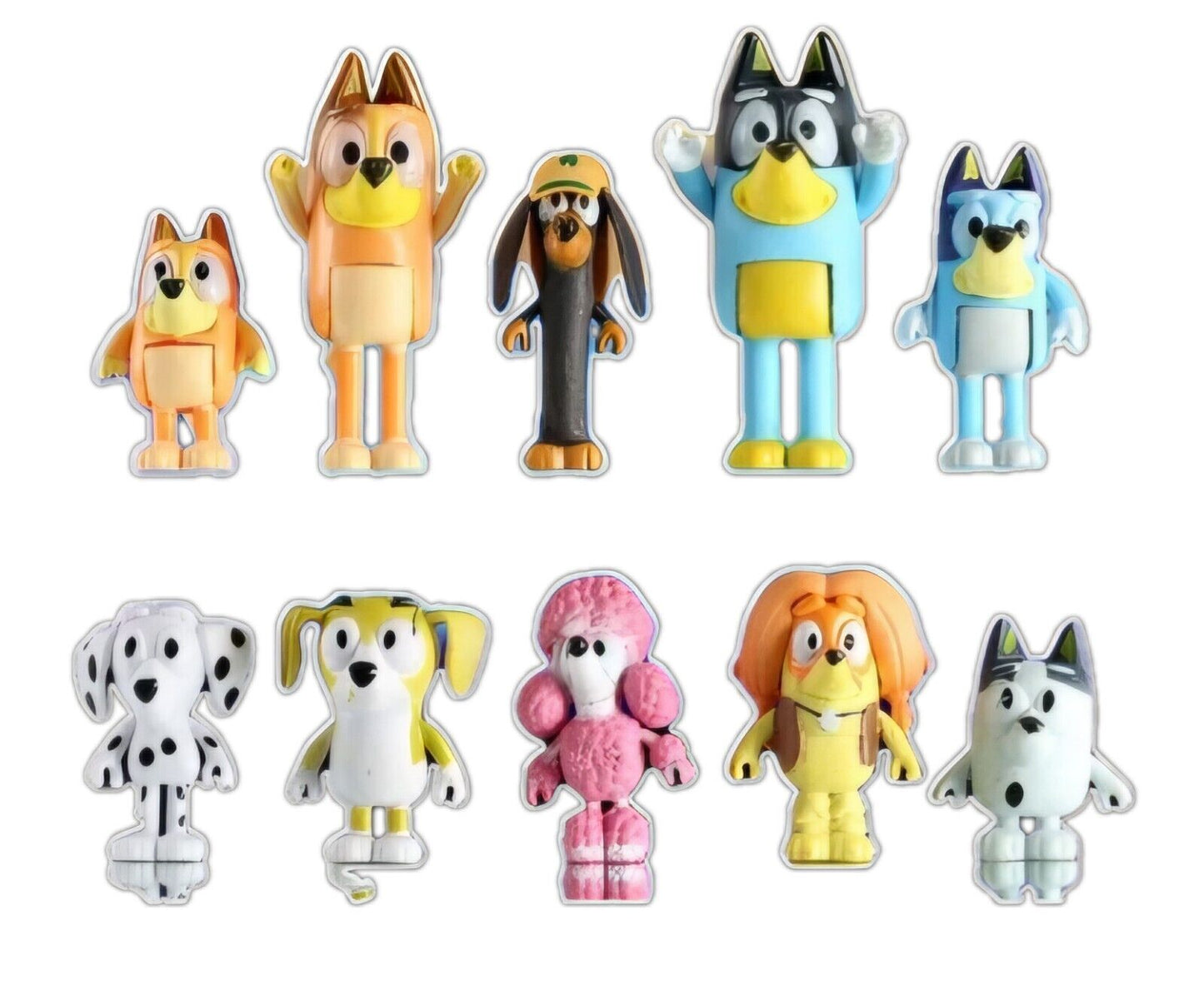 Bluey Dog Action Figure Kids Toy Bingo Bluey & Friends Collection Model FIGURES