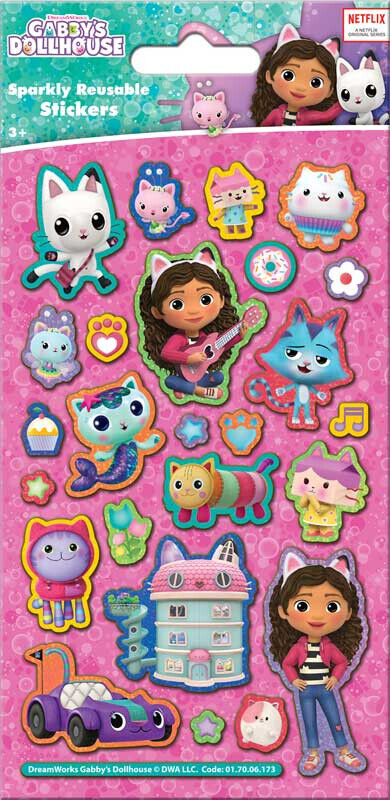 Gabbys Dollhouse Reward Chart STICKER SCENE STICKERS FOIL gabby's doll house