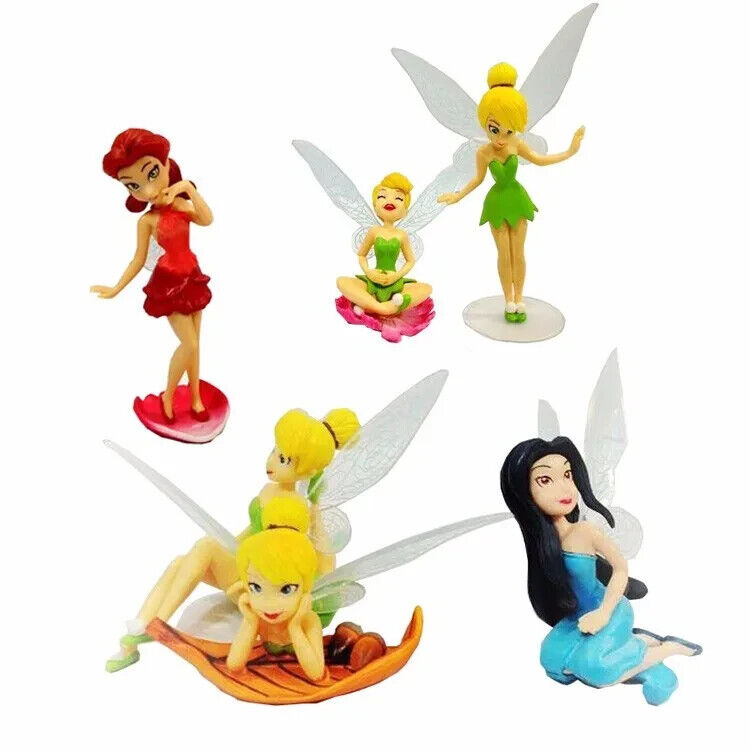 Tinkerbell Fairy Princess Action Miniature Figure Cake Topper Doll Toys Kids
