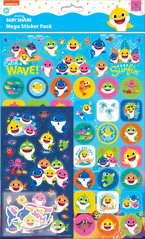 Disney Princess Mega Pack Stickers PEPPA PIG PADDINGTON BEAR BABY SHARK CHOOSE
