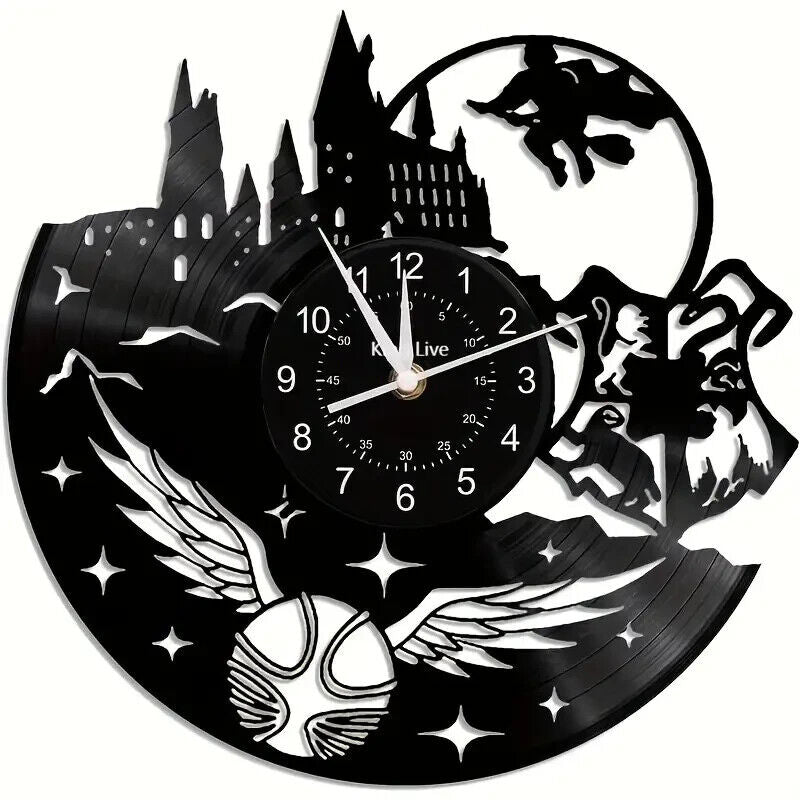 Harry Potter Vinyl Wall Clock Gift Birthday Holiday Art Home Room Decor Design