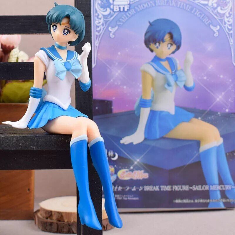 Sailor Moon Anime Venus Mercury Jupiter Mars Water Ice Sitting Figure Toys