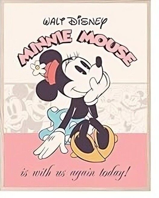 DISNEY Canvas Wall Art Movie Poster Print Picture MINNIE MICKEY MOUSE LOVE