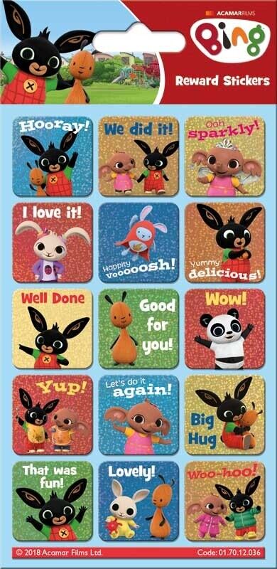 BING DRESS UP STICKERS Reusable Dressing Doll Sula REWARD FOIL panda sula
