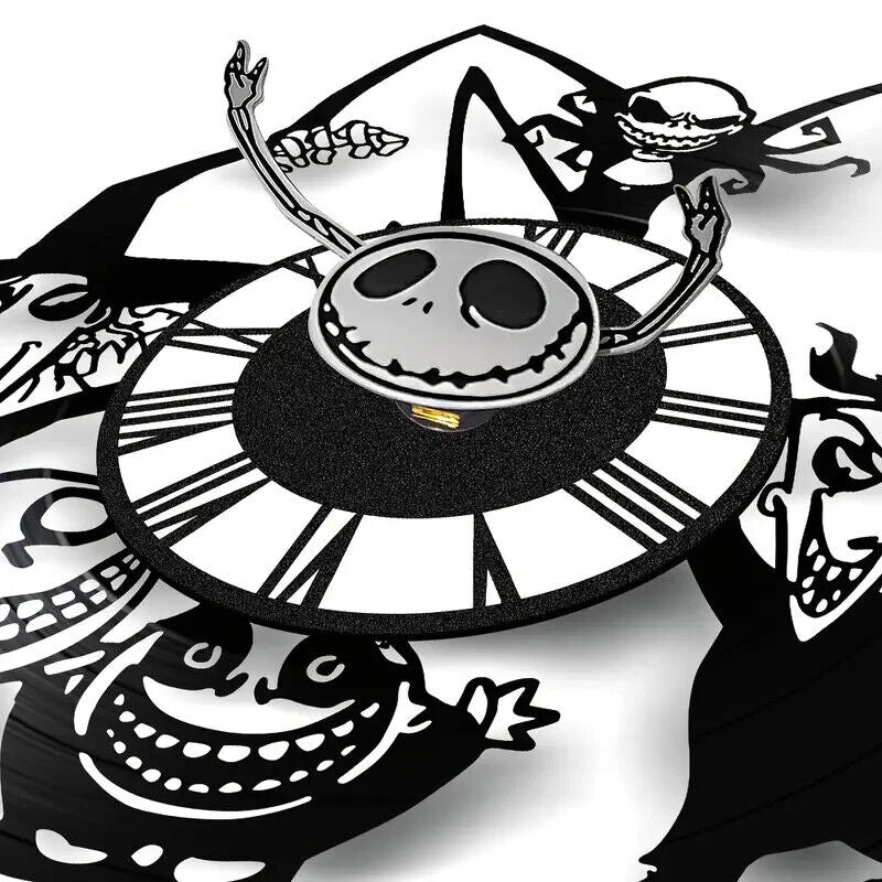 Jack Skellington Nightmare Before Christmas VinylWall Clock TRICK OR TREAT