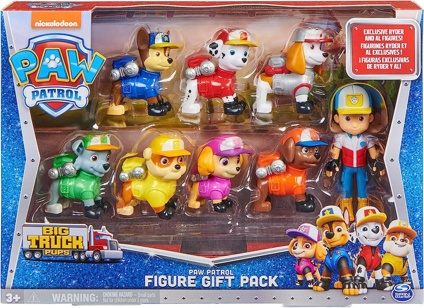 Paw Patrol Big Truck Pups 8-piece Figure Gift Pack & Collectible Action Figures