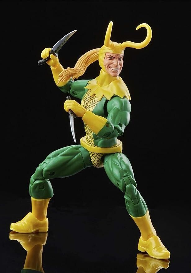 Loki Action Figure from Marvel Legends Incl. Twin Daggers movie cartoon avengers