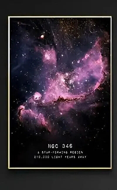 Space NASA Galaxy Universe Canvas Poster CRAB NEBULA NGC 346 WESTERLUND 2 WALL