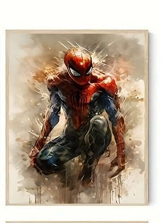 Marvel Avengers DC Movie CANVAS PRINT SPIDERMAN IRON MAN THOR HULK BLACK PANTHER