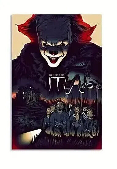 Horror Canvas Wall Art Movie Poster Print Picture IT Halloween Friday 13th Thing
