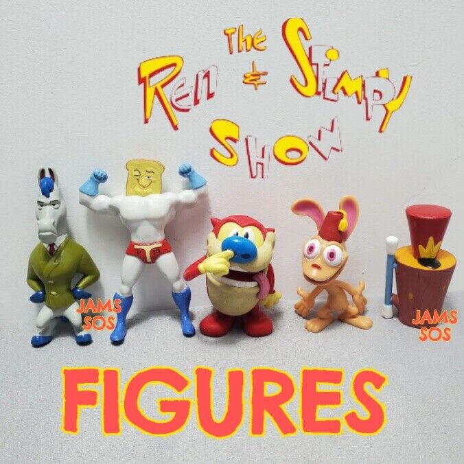 OFFICIAL VIACOM The Ren and Stimpy Cartoon Figure FIGURES Mini Model NETFLIX