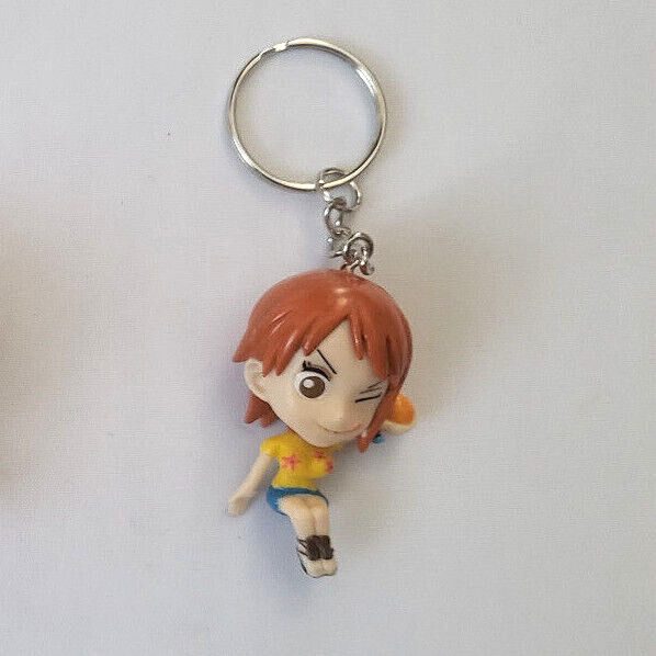 Anime One Piece LUFFY PVC Keyring Keychain Figure Model Pendant 🇬🇧 WANTED
