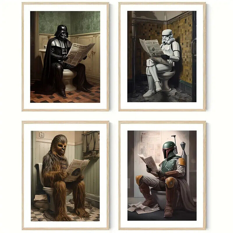 Star WARS Canvas Wall Art Movie Poster Print Picture Retro CHEWBACCA DISNEY