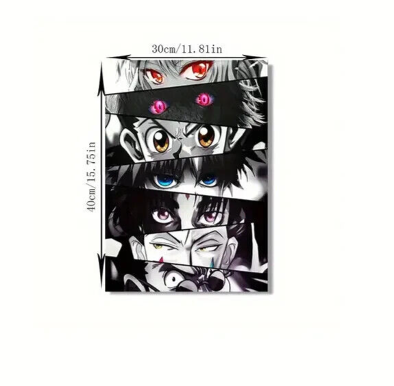 GOKU Naruto Eyes Poster Canvas Metal Poster And Wall Art Picture Print ANIME