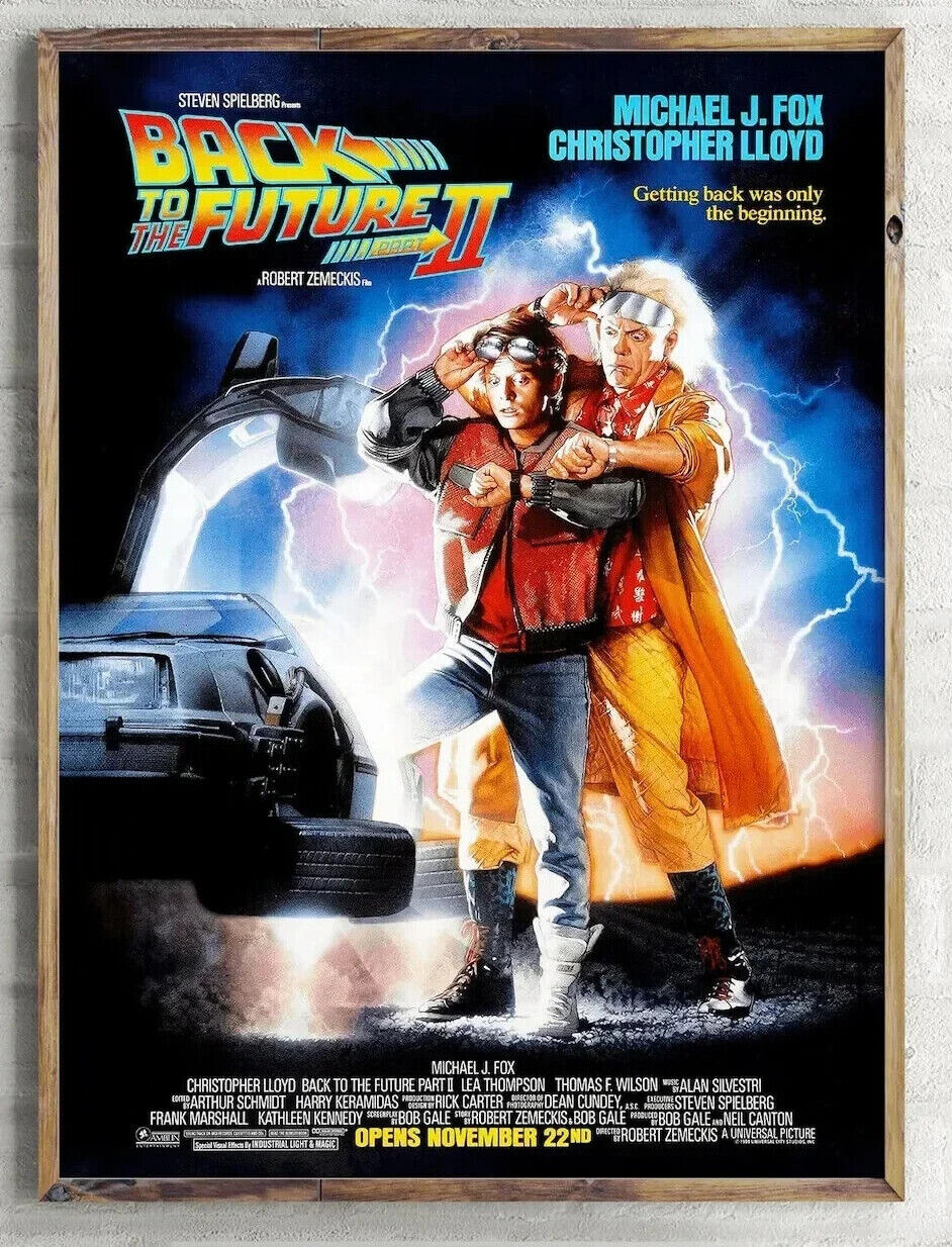 BACK TO THE FUTURE PART 1 2 3 CANVAS Film Movie Art Wall PRINT Actor COMIC