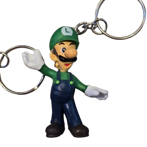 MARIO Keyring 3D Rubber LUIGI PRINCESS PEACH YOSHI DONKEY KONG TOAD Sega Gaming