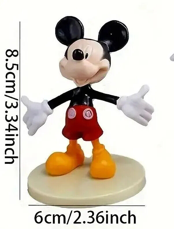 Mickey Mouse Clubhouse action Figure Set Minnie Toy Cake Topper Donald Pluto