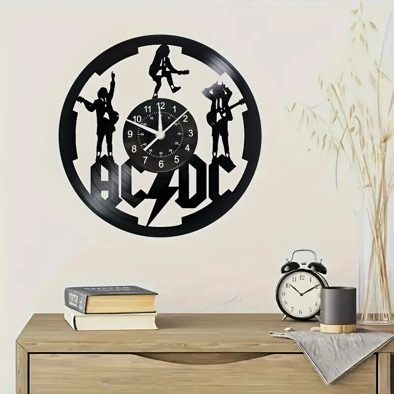 Vinyl ACDC Record Wall Art Clock Band british rock 12 Inch LP collectible ROCK 2