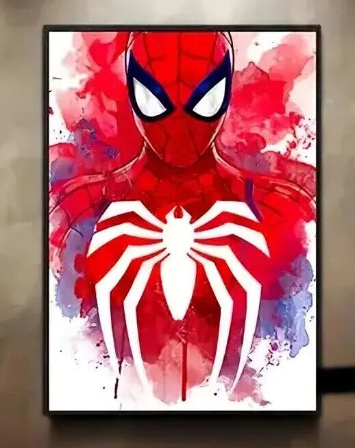 Spiderman Canvas Marvel GAMING MUSIC Abstract Face Print Superhero SPIDER MAN