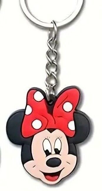 DISNEY CLUBHOUSE MICKEY/MINNIE MOUSE Keyring Gift Kids Adult Birthday Charm