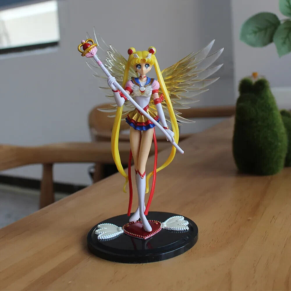Anime Sailor Moon Tsukino Usagi Figure Eternal Tiare PVC Cake Ornaments Doll