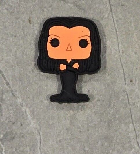 WEDNESDAY ADDAMS FAMILY Croc Charms Clog Shoe TV Movies Film Character Jibbit