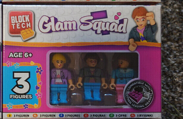 Block Tech 3 Figure Pack SPACE POLICE CONSTRUCTION CREW DINO ISLAND FARMYARD GLA