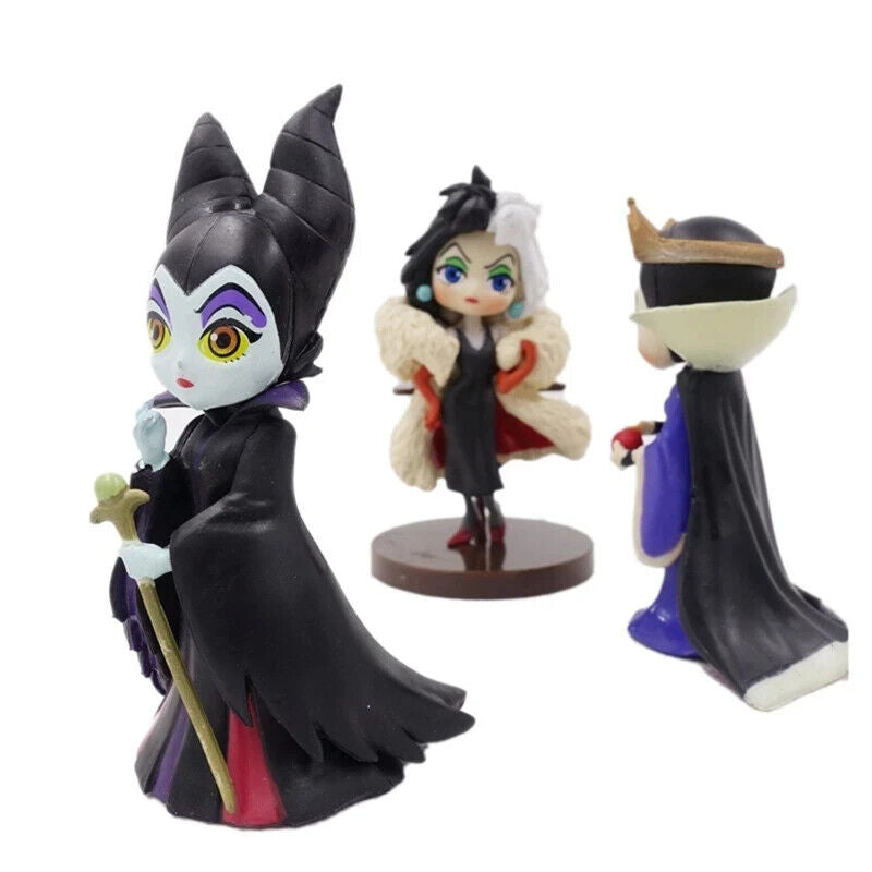 Disney Villians collection Figure Maleficent Cruella De Vil evil queen dwarfs