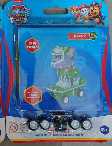Paw Patrol Skateboard Buildable Figure DIY Kit With Pull-Back Mechanism U CHOOSE