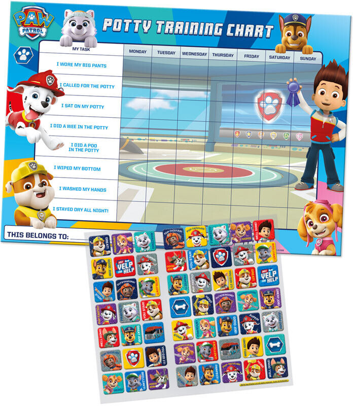 Paw Patrol Reward Chart Stickers Reusable STICKER SETS YOU CHOOSE GREAT PRICE