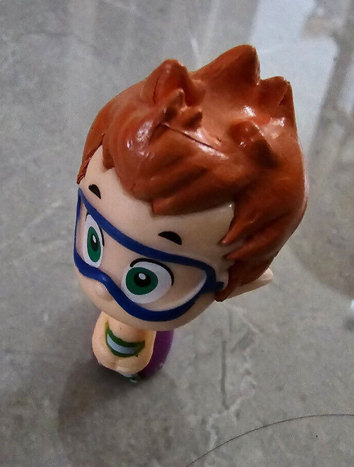 Cartoon Bubble Guppies Gil Molly Nonny Vinyl 2" Figure Toy Cake Topper NICK JR