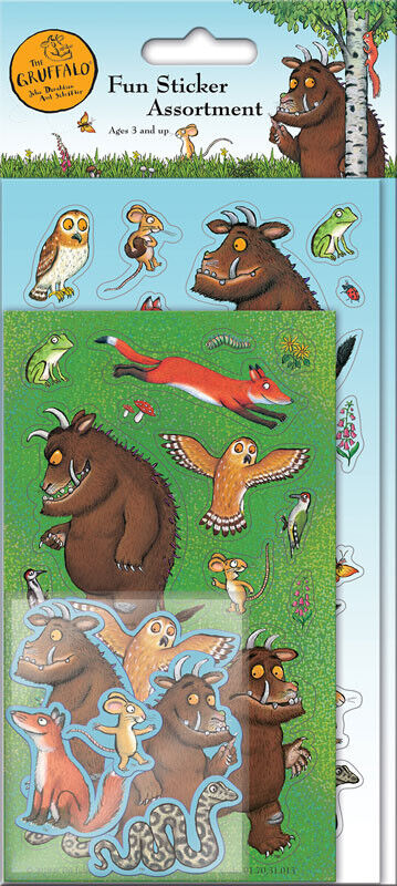 The Gruffalo Fun Stickers REWARD CHART PARTY SCENE SET FOIL JULIA DONALDSON