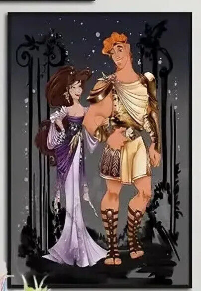 Disney Princes Canvas Wall Art Movie Poster Print Picture Stylish Dancing Love