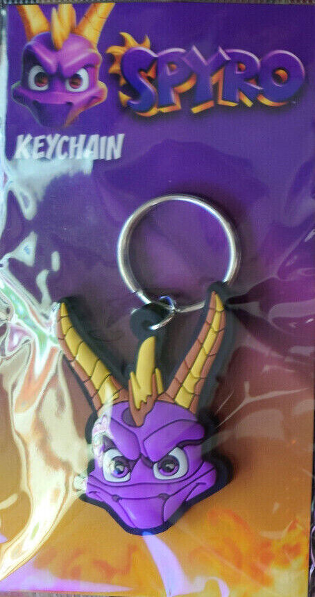 SPYRO the Dragon 2D Chibi Rubber Keyrings YOU CHOOSE New KEY CHAIN FILLER