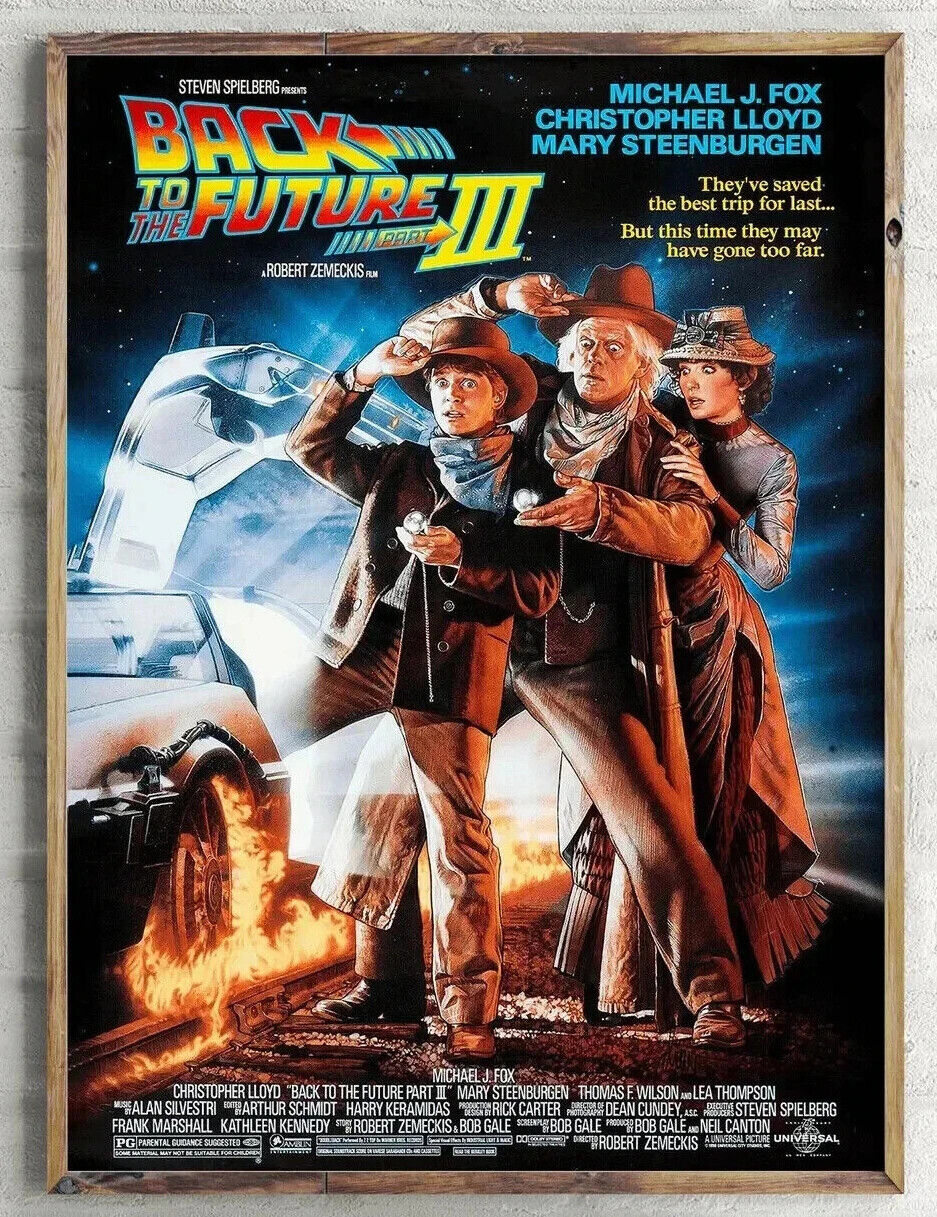 BACK TO THE FUTURE PART 1 2 3 CANVAS Film Movie Art Wall PRINT Actor COMIC