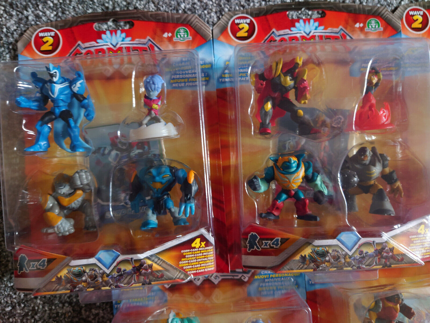 Gormiti Deluxe Articulated Mini 4" Action Figures - 4 Pack CHOOSE YOUR SET