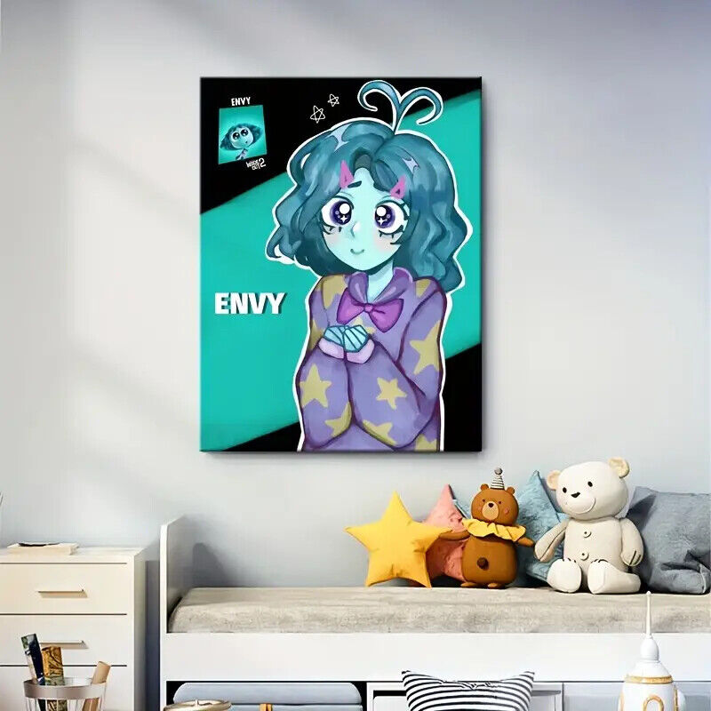 Inside Out 2 Poster HUMAN Maxi Wall Art Movie Prints Animated Films CANVAS