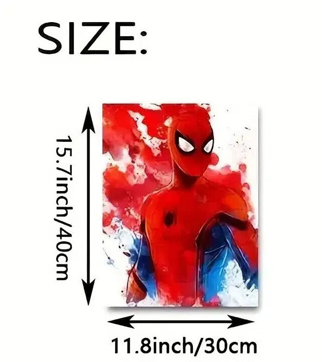 Spiderman Canvas Marvel GAMING MUSIC Abstract Face Print Superhero SPIDER MAN