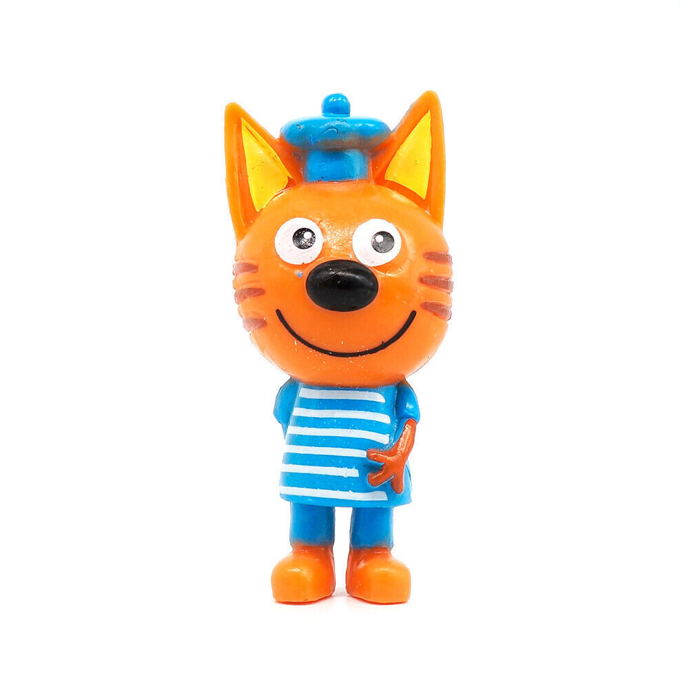 Kid-e-cats Figures 2.36'' PVC Toys Kids Gift Russian Cartoon Family cat orange